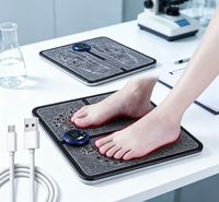 Tapis de massage électrique pliable pour les pieds, léger, en matériau souple, facile à ranger, pour la maison, le bureau et les voyages