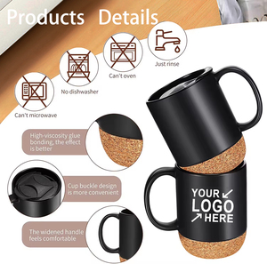 Taza <span class=keywords><strong>de</strong></span> Café <span class=keywords><strong>de</strong></span> Cerámica <span class=keywords><strong>de</strong></span> 14 OZ al por Mayor con Base <span class=keywords><strong>de</strong></span> Corcho, Acabado Mate y <span class=keywords><strong>Diseño</strong></span> Personalizado para Venta Minorista en el Día <span class=keywords><strong>de</strong></span> <span class=keywords><strong>la</strong></span> <span class=keywords><strong>Madre</strong></span>/San Valentín/Navidad con Tapa <span class=keywords><strong>de</strong></span> PP - Product Image 6