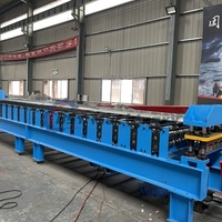 Machine de formage à froid de tôles de toiture trapézoïdales en métal de type IBR 1000, entièrement automatique, à commande PLC, haute vitesse