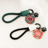 Porte-clés dés en céramique haut de gamme best-seller pendentif porte-bonheur écologique Style de célébrité Internet populaire personnalisé
