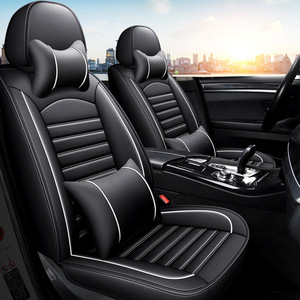 Housse de siège de voiture respirante en similicuir toutes saisons pour conducteur automobile SUV pick-up camion berline universelle antidérapante protection arrière - Product Image 5