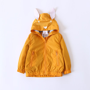 Ropa Barata en Línea, Chaqueta Casual con Estampado de Animales para Niños, Chaquetas de Fabricación a Bajo Precio con Orejas de Conejo - Product Image 1