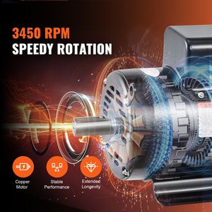 DB 7.5HP Electric <b>Motor</b> 230V 31.6A 3450RPM 184T Frame Air Compressor with CW/CCW Rotate <b>Hydraulic</b> <b>Motors</b> Product Category - Product Image 3