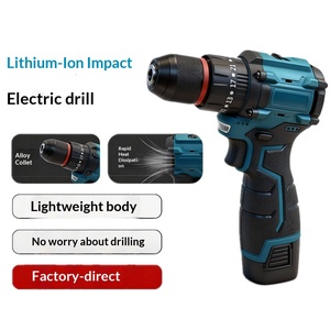 Taladro Eléctrico Inalámbrico sin Escobillas de 16.8V, Atornillador de Impacto Multifuncional de Litio de Dos Velocidades con Portabrocas de Cambio Rápido - Product Image 2