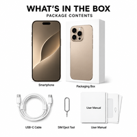 Sistem Stok Grosir Versi Original Tanpa Kunci I16Pro 5G Smartphone 128GB 256GB Kamera 48MP Buka Kunci Wajah Layar Besar HDdisplay