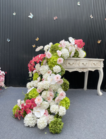 QSBD 2026 Neuer Trend Hochzeits-Tischdekoration Weiße Rosa Blumenkugel Maßgefertigte Weiße Calla-Lilie Echte Orchideen-Arrangement-Deko