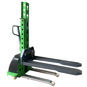 半電気式便利なフォークリフト500kg 1000kg 700kg 1500kg自動装填式スタッカーローディングトラック - Product Image 2