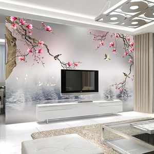 <span class=keywords><strong>Carta</strong></span> <span class=keywords><strong>da</strong></span> <span class=keywords><strong>Parati</strong></span> Murale Personalizzata Stile Cinese con Fiori di Magnolia e <span class=keywords><strong>Uccelli</strong></span> per Soggiorno e Camera <span class=keywords><strong>da</strong></span> Letto, Decorazione Casa 3D - Product Image 3