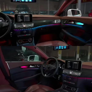 Éclairage d'ambiance intérieur SJC 64 couleurs pour Mercedes-Benz <span class=keywords><strong>CLS</strong></span> W218 2012-2017, kit de ventilation, lumières LED pour voiture, décoration, mise à niveau - Product Image 4