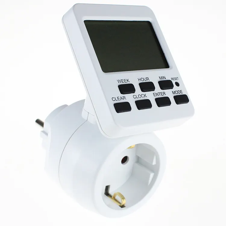 Digital Big LCD EU Digital Electrical Daily Daily Socket PC Mini interruttore Timer a risparmio energetico