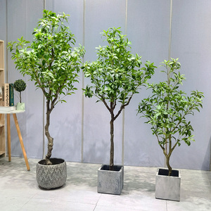Plante Artificielle en Plastique en Gros, Arbre <span class=keywords><strong>Pieris</strong></span> Vif et Presque Naturel, Durable, Résistant aux UV, Écologique, pour Décoration de Jardin et de Mariage - Product Image 2