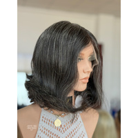 Perruques en cheveux humains SHY Medical, Lace Front, avec ligne de cheveux réaliste, en cheveux humains doux, pour remplacement capillaire en cliniques et usines
