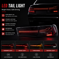 Feux arrière à LED rouges de style CSL pour BMW Série 3 G20 G28 G80 2019-2022, nouveau clignotant séquentiel, feu stop arrière