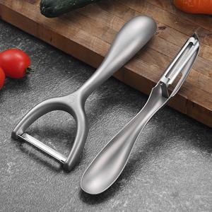 أداة مطبخ معدنية يدوية من الفولاذ المقاوم للصدأ بتصميم جديد ، مقشرة خضروات وفواكه متعددة الأغراض ، مقشرة طلاء صنفرة - Product Image 4