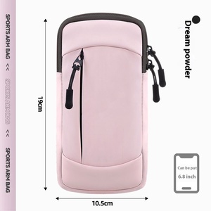 Sac de bras léger personnalisé en gros pour le jogging, le sport, la remise en forme, housse de téléphone portable anti-éclaboussures pour le transport de téléphone portable - Product Image 6