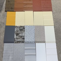 Panneau Aluzinc isolé, gravé et embossé, à économie d'énergie et longue durée de vie, pour usines, entrepôts, cabines préfabriquées et décoration