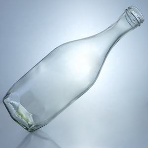 Flint vide rond recyclable de haute qualité 250ml 350ml 450ml bouteille de whisky d'alcool en verre avec couvercle emballage en Carton - Product Image 5