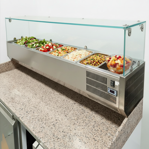 <span class=keywords><strong>Comptoir</strong></span> réfrigéré à compresseur multi-compartiments pour la préparation des aliments - Product Image 4