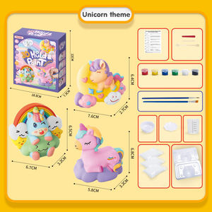 DIY着色涂鸦娃娃独角兽创意石膏画模具绘图套装玩具创意活动玩具儿童礼品 - Product Image 2