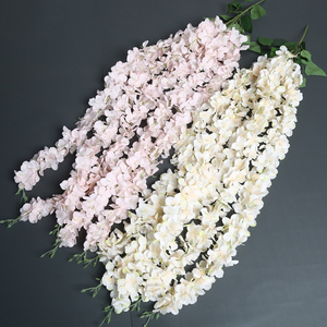 Flores artificiales de alta calidad Wisteria flores vides <span class=keywords><strong>pinturas</strong></span> al óleo decorativas suaves para Acción de Gracias graduación Artificial - Product Image 1
