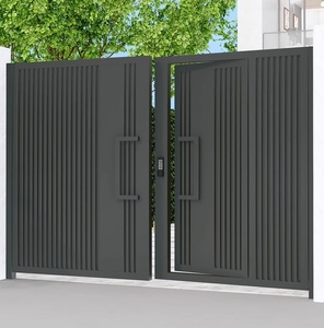 Puerta <span class=keywords><strong>de</strong></span> valla eléctrica <span class=keywords><strong>de</strong></span> estilo francés moderno, puerta corredera automática <span class=keywords><strong>de</strong></span> aluminio, <span class=keywords><strong>madera</strong></span>, Villa, <span class=keywords><strong>hierro</strong></span>, acero, para patio Material, venta al por mayor - Product Image 5