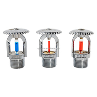 Système d'extinction d'incendie automatique à réponse rapide, sprinkler en cuivre 68 ℃   Température d'exploitation DN15DN20 Fabrication professionnelle OEM disponible