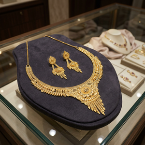 Collares microformados para mujer, joyería de perlas chapadas en oro para ocasiones especiales, ortodoxos para la temporada de bodas, Chapado En Oro - Product Image 2