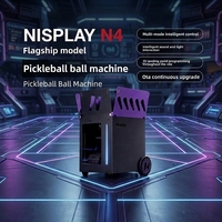 Machine à balles de pickleball intelligente haut de gamme Nisplay N4/Y1, 35 points, plusieurs modes de tir, machine de service de balles basée sur application