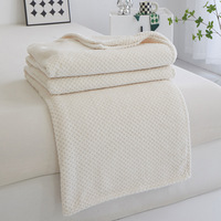 Haute qualité 100% Polyester hiver automne imprimé fleuri couverture Double face Textile de maison tricoté Technique