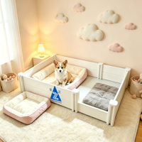 Box de mise bas modulaire pour chiots en PVC avec clôture, enclos de jeu pour chiots en PVC, clôture de jeu pour animaux de compagnie en PVC coupe-vent