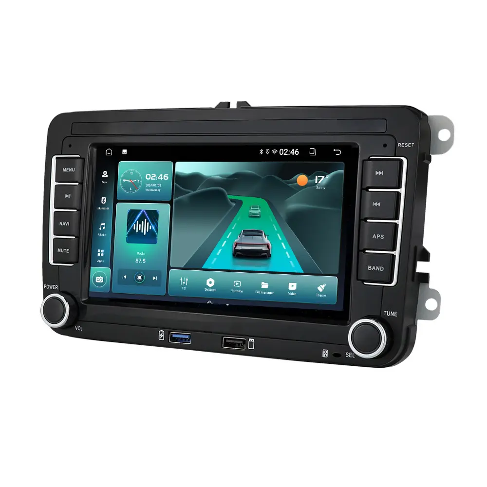 Autoradio Android pour Volkswagen VW Passat B6 B7 CC Tiguan Touran GOLF POLO GPS Radio DSP BT5.4 5G + 2.4G WIFI6