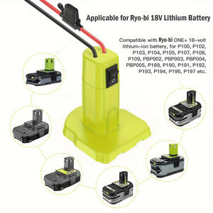 Adaptador de Corriente de 18V de Alta Calidad para <span class=keywords><strong>Ryobi</strong></span>, Kit Convertidor de Batería con Fusibles y Conectores de <span class=keywords><strong>Carga</strong></span> para Automóvil - Product Image 6