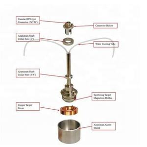 Pistola de pulverización catódica de magnetrón de 4 \ "de alto <span class=keywords><strong>vacío</strong></span> de <span class=keywords><strong>la</strong></span> marca SCK con fuente de conector rápido para instrumentos de prueba <span class=keywords><strong>y</strong></span> objetivo de pulverización catódica - Product Image 5