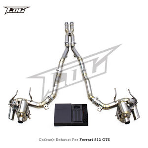 ท่อไอเสียไทเทเนียม2017-2023น้ำหนักเบาสำหรับ <span class=keywords><strong>Ferrari</strong></span> <span class=keywords><strong>812</strong></span> <span class=keywords><strong>gts</strong></span>/superfast <span class=keywords><strong>V12</strong></span> 6.5L - Product Image 6