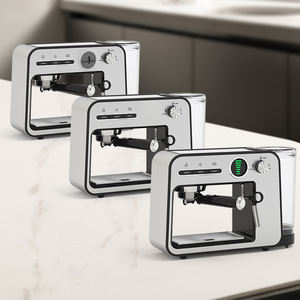 Электрическая Кофеварка из нержавеющей стали Экспресс автоматическая кофемашина эспрессо для магазина - Product Image 5