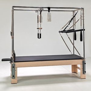 Cama de Pilates de Madera de Arce de Primera Calidad, Estilo Alemán, con Correas de Cuero - Product Image 1