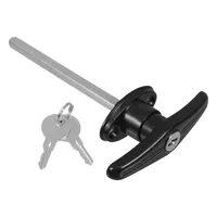 Quincaillerie de remplacement de verrouillage à poignée en T à clé pour kit de cylindres de serrure de poignée de porte de garage et de hangar de camion