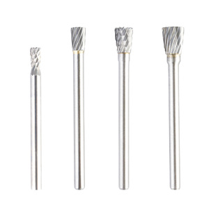 N Type Tungsten Carbide Rotary File Single Flute 3 4 5 6 Mm For Metal Grinding Milling <b>Cutter</b> - Product Image 2