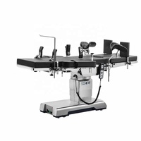 Table d'opération électrohydraulique certifiée CE ET600, capacité de charge 400 kg, glissière 350 mm, compatible bras en C, lit d'opération pour hôpital