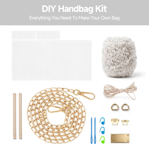 Hand Woven Bag Materials DIY Crafts Simple Durable <b>Sewing</b> Accessory Crochet Bucket Bag Kits Crossbody Knitting <b>Set</b> - Product Image 2