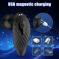 Jouet pour adultes, plug anal à rotation télécommandée avec 9 fréquences de vibration, silicone de qualité alimentaire, 100% étanche, batterie rechargeable
