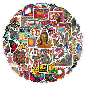 Autocollant graffiti de personnalité <span class=keywords><strong>Hippie</strong></span>, autocollant de valise, ordinateur portable, valise, skateboard, <span class=keywords><strong>voiture</strong></span>, vente en gros - Product Image 1
