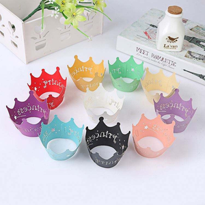 กระดาษห่อคัพเค้กเจ้าหญิง กระดาษตกแต่งขอบเค้ก กระดาษห่อแบบใช้แล้วทิ้ง อุปกรณ์จัดงานปาร์ตี้มัฟฟิน - Product Image 1