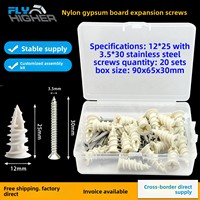FLYHIGHER Metric Gypsum Board Expansion Screw Nylon Quick Gecko Self-Tapping Wall Expansion Plug Anchor Bolt Box Packing