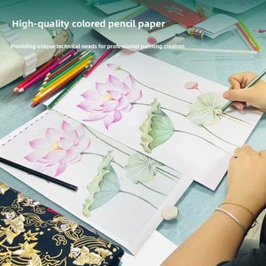 Papier à <span class=keywords><strong>dessin</strong></span> A4 pour enfants, 240g, papier d'art à grain fin, papier à peinture à base d'huile, vierge, format 8K, 4K, A3 - Product Image 3