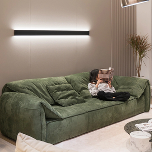 Sofá Seccional Reclinable de Tres Plazas BAXTERR Inspirado en Casablanca, Cuero Genuino para Sala de Estar Moderna y Villa - Product Image 4