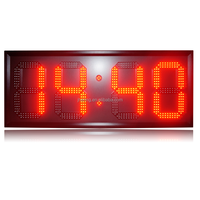 Jhering 12 Zoll rote LED-Digitaluhr Große 7-Segment-Wand-Timer-Anzeige mit hoher Temperatur Luft feuchtigkeit