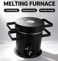 Four à fusionner le métal professionnel pour l'affinage de l'or de 4 kg à 50 kg - Gaz propane / gaz naturel