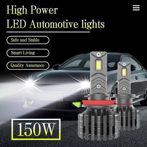 Lámparas LED Mejoradas para Vehículos Motorizados H7 F15A <span class=keywords><strong>de</strong></span> 150W, Brillo Extremo, Salida Estable <span class=keywords><strong>de</strong></span> 11000Lm, 6500K, 9-63V, para Sedanes Autobahn Express - Product Image 2