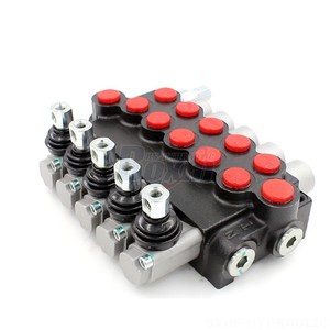 วาล์วไฮดรอลิกแบบหลายทาง P40 U34 U78 แบบแมนนวล 40 ลิตร/นาที 5 พอร์ต SAE8 วาล์วควบคุมทิศทาง 6 ทาง - Product Image 1